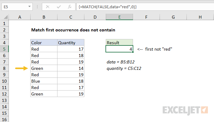 match-first-occurrence-does-not-contain-excel-formula-exceljet